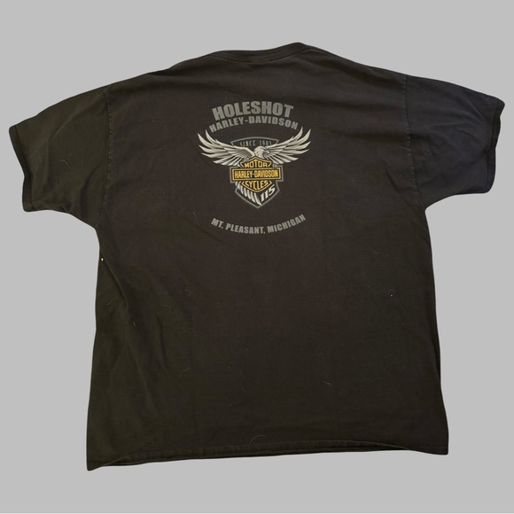 HARLWY DAVIDSON Men’s Black Pocket T-Shirt - Picture 1 of 13